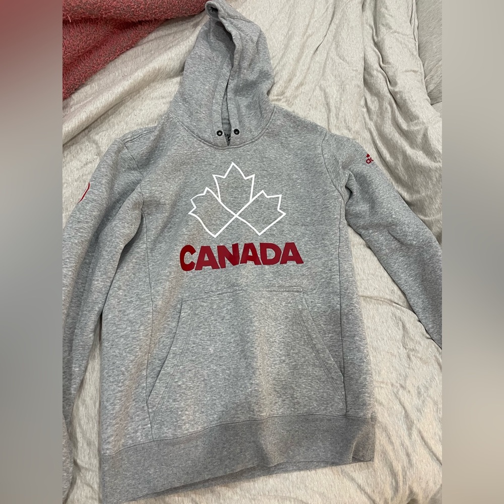 ADIDAS VINTAGE CANADA GREY HOODIE